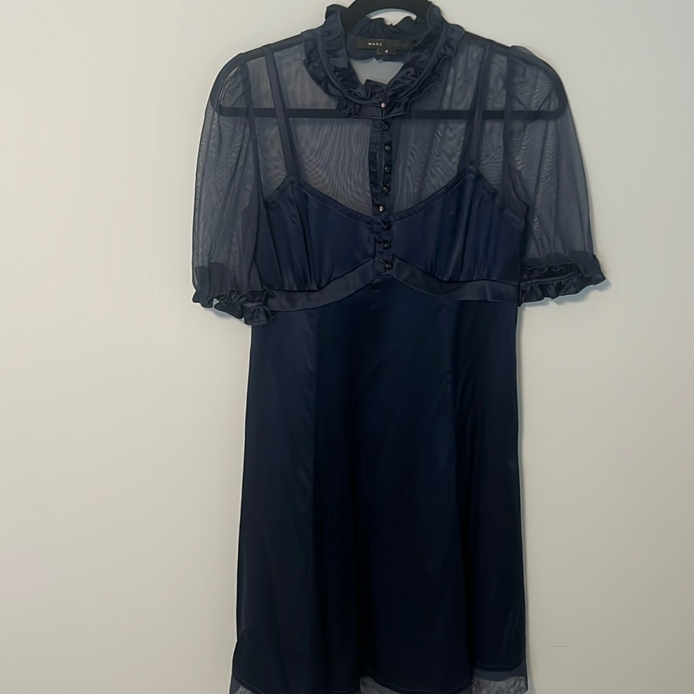 Marc Jacobs Silk Blue babydoll style dress